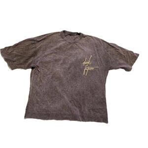 ASOS Dark Future  Dusty Purple Oversized Tee Embroidery Sz S Fits Large